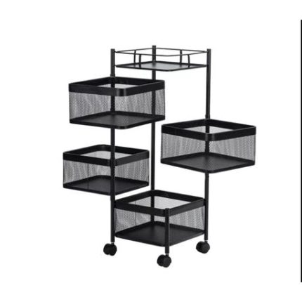 4 Tier Trolley Storage Rack