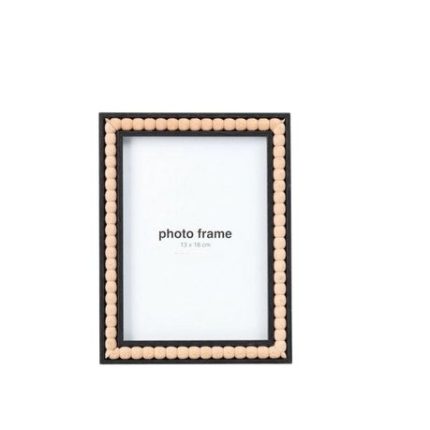 Wood Beaded Picture Frame (13x18cm)