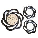 Creative Wall Clock Creative Mute Fashion Decoration Clock with Mirror - A
