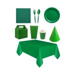 Party Decor 9 Piece Set Green