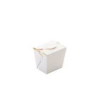 White Disposable Noodles Paper Box 500ml - 50 Pack