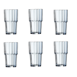 270ml Arc Norvege Tempered Hiball Glass - Set of 6