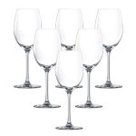 Heavy Duty Red Wine & White Wine Party Glasses - Set of 6