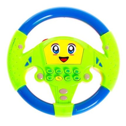 Musical Steering Wheel with Eyes - Red