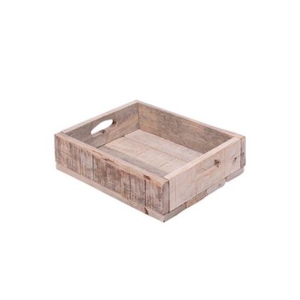 Shallow Vintage Wooden Create - L