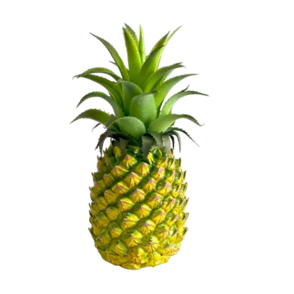 Home Decor Realistic Artificial Pineapple - Set of 2 - Yellow
