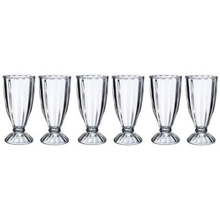 Milkshake and Dessert Glasses - Tall 6 Piece