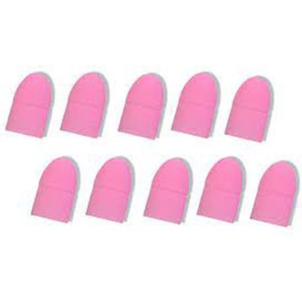 Nail Soak Off Gel Polish Remover Caps Pink 10 Pieces