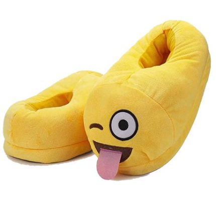 Emoji Slippers - Tongue Out - US Ladies 5