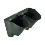 Green Vertical 2 Pot Planter (32cm x 16cm)