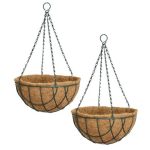 Hanging Basket with Coconut Coir Liner 35cm (Set of 2)