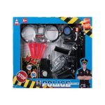 Police Gun - Childrens Toy - Play Set - Black - 10 Piece - 8 Pack