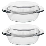 Round Lasagna Dish With Lid - XL