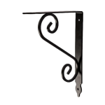Black Flower Shelf Bracket 190mm x 240mm 3 Piece