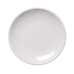 6 Piece Ceramic Dinnerware Round White Porcelain Plate