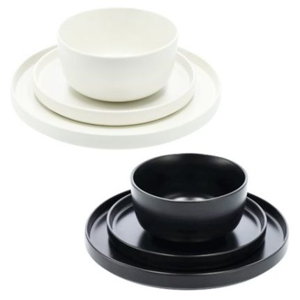Aura 12 Pieces Dinner Set - White