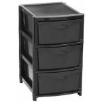 Full Black 3 Drawer Stolley