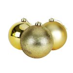 Large Gold Baubles - Set of 9