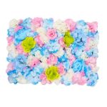 4 Sets - 3D Simulation Rose Flower Wall Panel Interior Decoration - 40 x 60cm - Pink