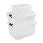 Set of 3 Storage Containers (56L,26L & 11L)