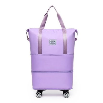Oxford Large Travel Duffle Bag - Purple