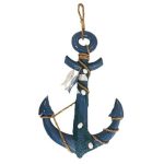 Home Decor Hanging Anchor with Fish (50 x 34cm)