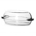 Roaster Double 2250cc 34x19x14cm Glass Borcam 59022