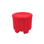 Kiddies Storage Stool with lid - Yellow