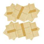 Art & Craft Plain Wooden Lolly Sticks  500 Piece Pack