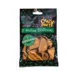 Helium Balloons - Biodegradable - 6 Piece - Gold - 30cm - 24 Pack