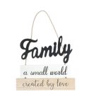 Family Slant Hanging Sign (28cm x 41cm)