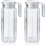 Transparent Glass Jug With Lid 1L