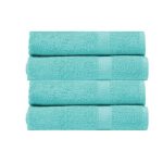 4 Bath Towels - Pastel Grey