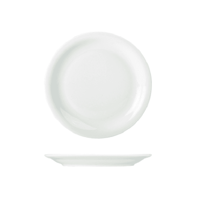 Round Blanco Chefs Plate - 12 Pack