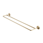Double Towel Rail Stainless Steel Brushed Gold