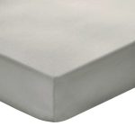 200 Thread Count Cotton Fitted Sheet Light Grey - Double