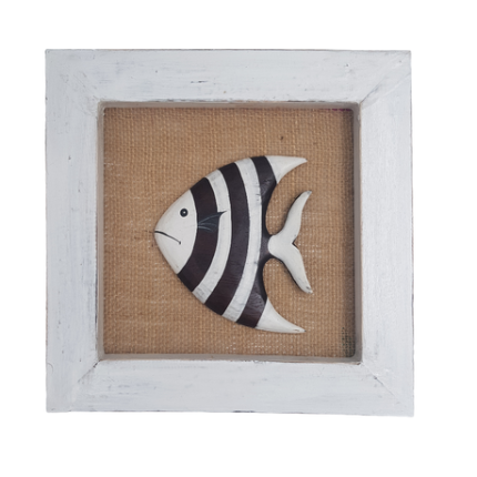 Fish In Frame - 27 x 27cm - Fish