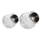 Moon Drop Clip Top Jar set of 2