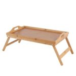 Bed Serving Tray with Foldable Feet - Bamboo - Eco-friendly