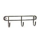 3 Hook Utility Rack, Stainless Steel