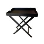 Convenient Foldable Rectangle B Butlers Tray 60x41x6cm - Black