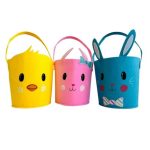 Easter Egg Hunt Felt Basket Bag - Set of 3 - 1 Pack