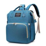 Multi-Functional Nappy Bag & Bed - Navy Blue