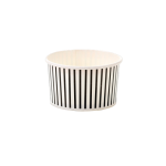Striped Vintage Ice Cream Tub - Pack of 50 - Pink - 180 ml