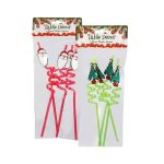 Christmas Table Decor Straws - 8 Pack