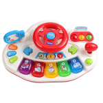 Electronic Keyboard Piano Music Driver Steering Wheel Toy