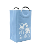 Script Laundry Bag With Ring Handles