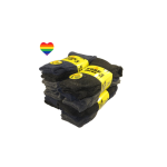 Heavy Duty Socks With a Rainbow Heart Sticker-12 Pack