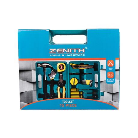 s-pdpxl Zenith 15-Piece Portable Home Tool Set - Image 1