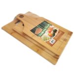 Home Mart Set Of 3 Organic Bamboo Cutting Board Set Chopping Block Serving